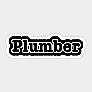 Plumber Sticker